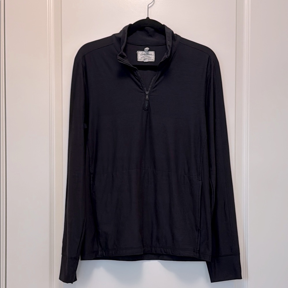 Men’s Lucky Brand Soft Knit Quarter Zip Long Sleeve Pullover - Picture 3 of 12